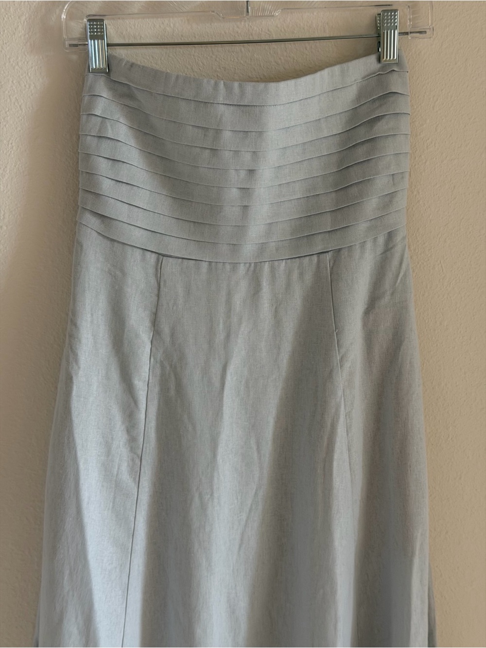 Caroline Constas Linen Strapless Maxi Dress - Picture 4 of 10
